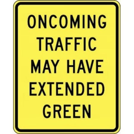 Accuform INTERSECTION SIGN ONCOMING TRAFFIC FRW770DP FRW770DP